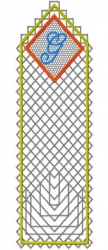 Stickdatei "FSL mit/ohne Organza - Lesezeichen - G"
