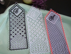 Stickdatei "FSL mit/ohne Organza - Lesezeichen - G"