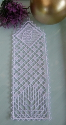 Stickdatei "FSL mit/ohne Organza - Lesezeichen - O"