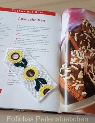 Stickdatei "FSL - Lesezeichen 2" - Sonnenblumen