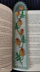 Stickdatei "FSL - Lesezeichen 3" - Rosen/Tulpen