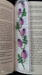 Stickdatei "FSL - Lesezeichen 3" - Rosen/Tulpen