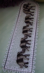 Stickdatei "FSL - Lesezeichen 5" - Elefanten