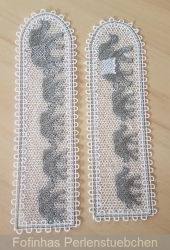 Stickdatei "FSL - Lesezeichen 5" - Elefanten