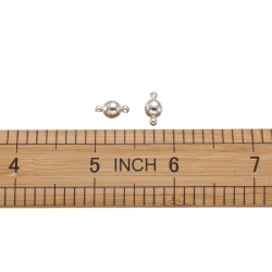 1 Magnet-Verschluss Ø 11.5x6mm mm silberfarben