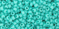 10 g TOHO Seed Beads 11/0 TR-11-0055 F - Opaque-Frosted Turquoise