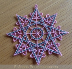Stickdatei "Lace - Schneeflocke/Stern" Nr. 3 (80, 100, 120, 150 mm)