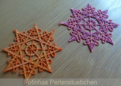 Stickdatei "Lace - Schneeflocke/Stern" Nr. 3 (80, 100, 120, 150 mm)