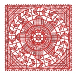 Stickdatei Lace - Deckchen-Set Nr. 02 (200x200 mm)