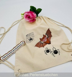 Stickdatei "Vollstick - Fledermaus - Carlos + Spinnen und Spinnennetze"