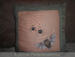 Stickdatei "Vollstick - Fledermaus - Carlos + Spinnen und Spinnennetze"