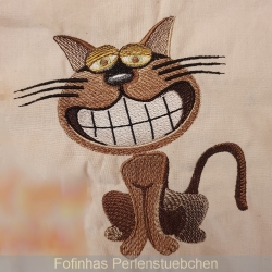 Stickdatei "Schmunzelkatze"