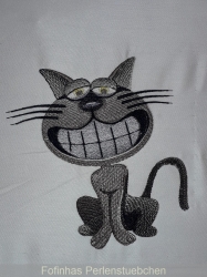 Stickdatei "Schmunzelkatze"