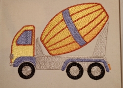 Stickdatei "Mischer-Lastwagen"