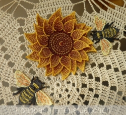 Stickdatei "FSL & ITH - Sonnenblume"