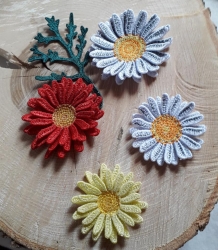 Stickdatei "FSL & ITH - Margerite" - Größe ca. 60 mm