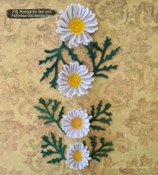 Stickdatei "FSL & ITH - Margerite" - Größe ca. 80 mm