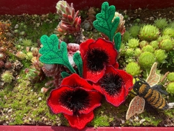 Stickdatei "FSL & ITH - Mohn" - ca. 90 mm