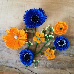 Stickdatei "FSL & ITH - Kornblume & Gänseblümchen" --- Design Pack