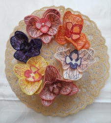 Stickdatei "FSL & ITH - Orchidee" - ca. 90 mm - Einzeldatei