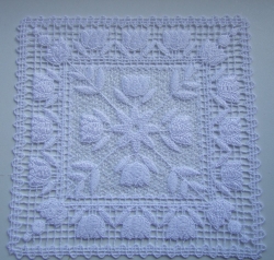 Stickdatei Lace - Deckchen-Set Nr. 10 (200x200 mm)