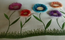 Stickdatei " Fransenblumen-BILD" --- Design Pack