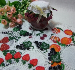 Stickdatei Lace - Marmeladendeckchen - SUPER-Set, inl. Blanko-Vorlagen