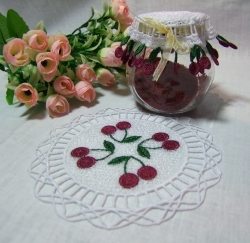 Stickdatei Lace - Marmeladendeckchen - SUPER-Set, inl. Blanko-Vorlagen