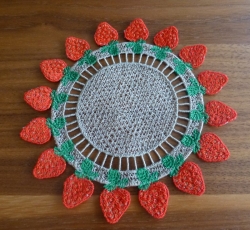 Stickdatei Lace - Marmeladendeckchen - Erdbeeren-Set