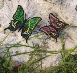 Stickdatei "FSL - Schmetterling Kaiser von Indien - Teinopalpus imperialis " --- Design Pack