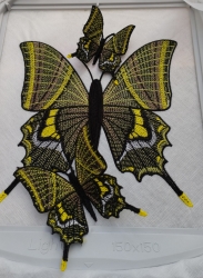 Stickdatei "FSL - Schmetterling-Kaiser von Indien - Teinopalpus imperialis " --- ca. 80 mm