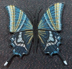Stickdatei "FSL - Schmetterling-Kaiser von Indien - Teinopalpus imperialis " --- ca. 120 mm