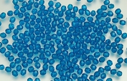 #08.2 50 Stück - 3,0 mm Glasschliffperlen - tr. capri blue