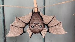 Stickdatei "FSL - Fledermaus Carlos der II." --- Design Pack