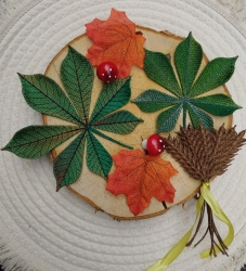 Stickdatei "FSL - Kastanienblätter" --- Design Pack