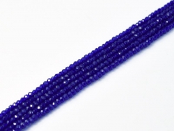 200 facetierte Rondelle 1,5*1mm Cobalt Blue