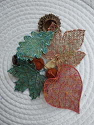 Stickdatei "FSL - Herbstblätter " --- Super-Design Pack