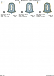 Stickdatei "FSL - Glocke-1" --- Design Pack