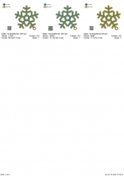 Stickdatei "FSL - Schneeflocke" --- Design Pack