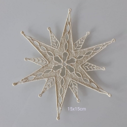 Stickdatei "Lace - Schneeflocke/Stern" Nr. 7 in 2 Varianten (100, 120, 150, 200 mm)