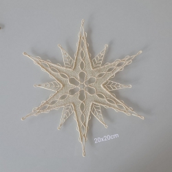 Stickdatei "Lace - Schneeflocke/Stern" Nr. 7 in 2 Varianten (100, 120, 150, 200 mm)