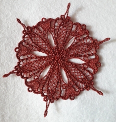 Stickdatei "Lace - Schneeflocke/Stern" Nr. 8 (100, 120, 150, 170, 200 mm)