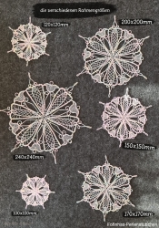 Stickdatei "Lace - Schneeflocke/Stern" Nr. 8 (100, 120, 150, 170, 200 mm)