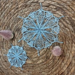 Stickdatei "Lace - Schneeflocke/Stern" Nr. 8 (100, 120, 150, 170, 200 mm)