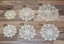 Stickdatei "Lace - Schneeflocke/Stern" Nr. 8 (100, 120, 150, 170, 200 mm)