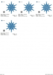 Stickdatei "Lace - Schneeflocke/Stern" Nr. 9 (80, 100, 120, 150 mm)