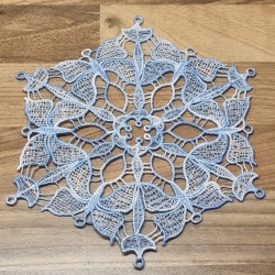 Stickdatei "Lace - Schneeflocke/Stern" Nr. 10 (100, 120, 150,170, 200 mm)
