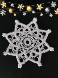 Stickdatei "Lace - Schneeflocke/Stern" Nr. 11 (80, 100, 120, 140 mm)