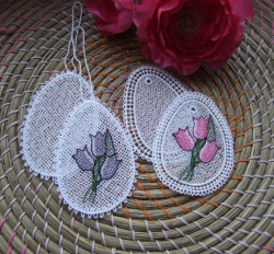 Stickdatei "FSL - Ei" - Variante K, L und M + Blanko --- Design Pack