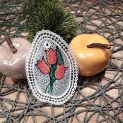 Stickdatei "FSL - Ei" - Variante M - Tulpen + Blanko --- Design Pack